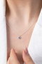 Heliophilia Silver Collar de Plata Esterlina 925 con Circonio